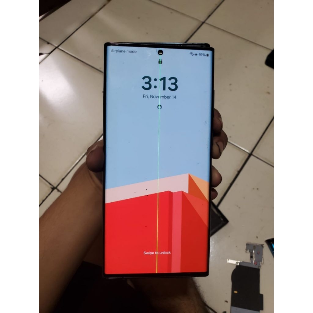 LCD SAMSUNG S22ULTRA MINUS GARIS 1
