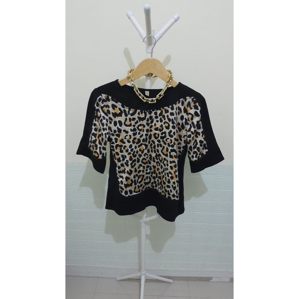 PL ATASAN WANITA / BLOUSE MACAN LEOPARD