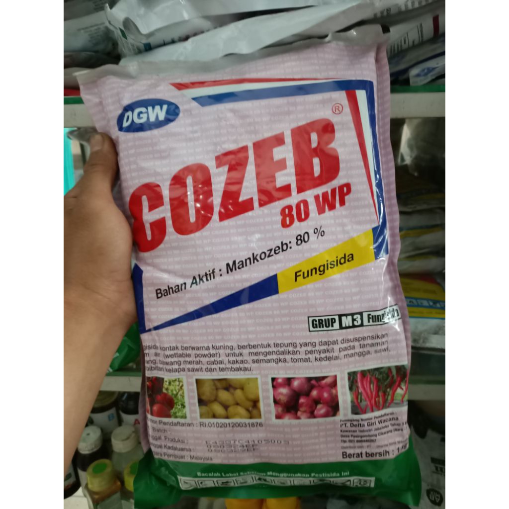 Fungisida COZEB 80WP 1Kg untuk mengendalikan penyakit pada tanaman cabai,kakao,semangka,tomat dll