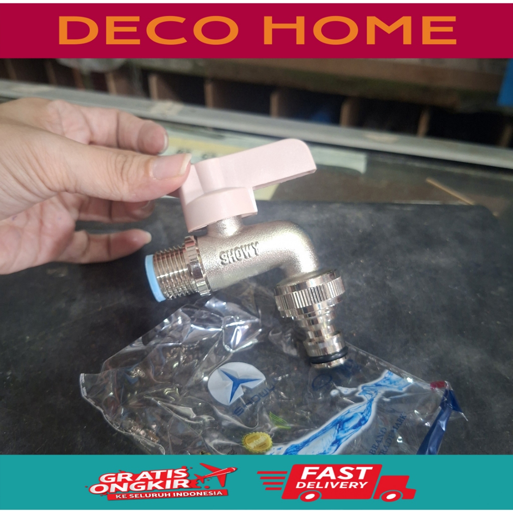 KRAN MESIN CUCI MODEL SHOWY. KERAN TAMAN STAINLESS STEEL