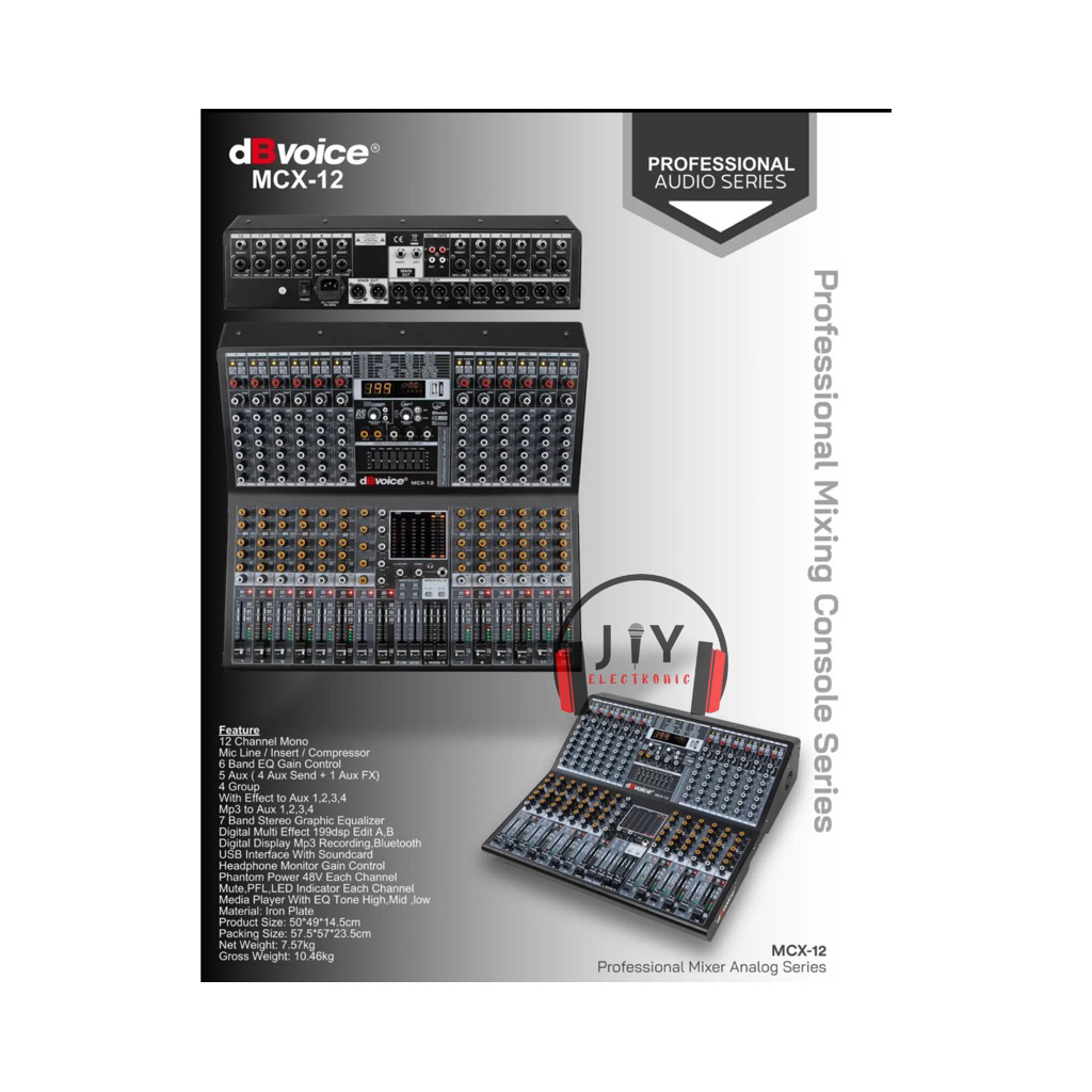 Audio Mixer dBVoice 12 Channel MCX-12 MCX 12 MCX12