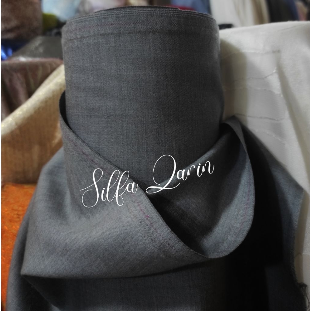 kain bahan celana pure 100% wool italy / bahan blazer pure wool italy (harga satu kain celana)