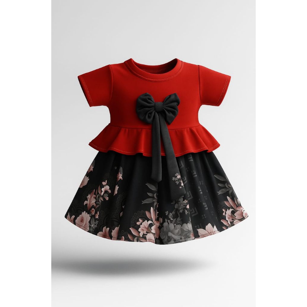 Dress Anak One Set Rok Motif 2