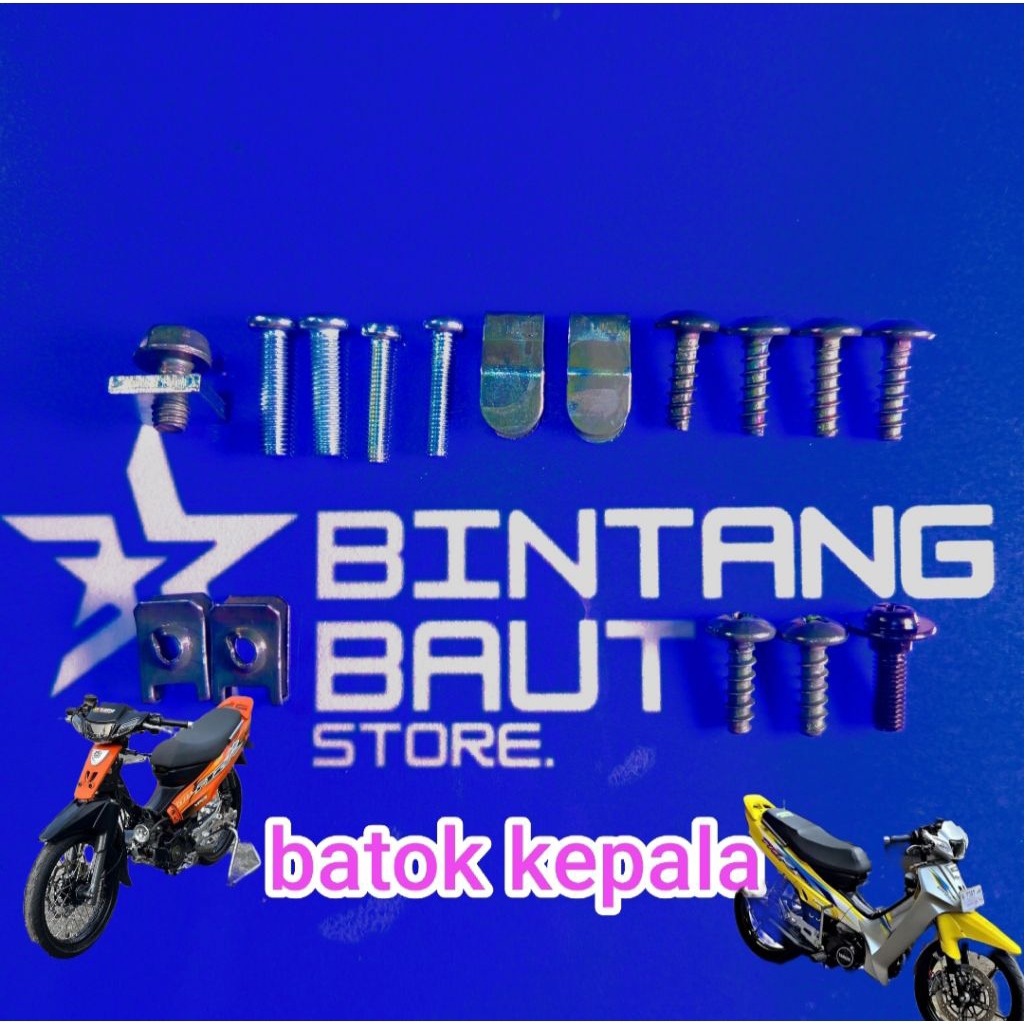 1 SET BAUT BATOK KEPALA MOTOR YAMAHA F1ZR/FORCE 1
