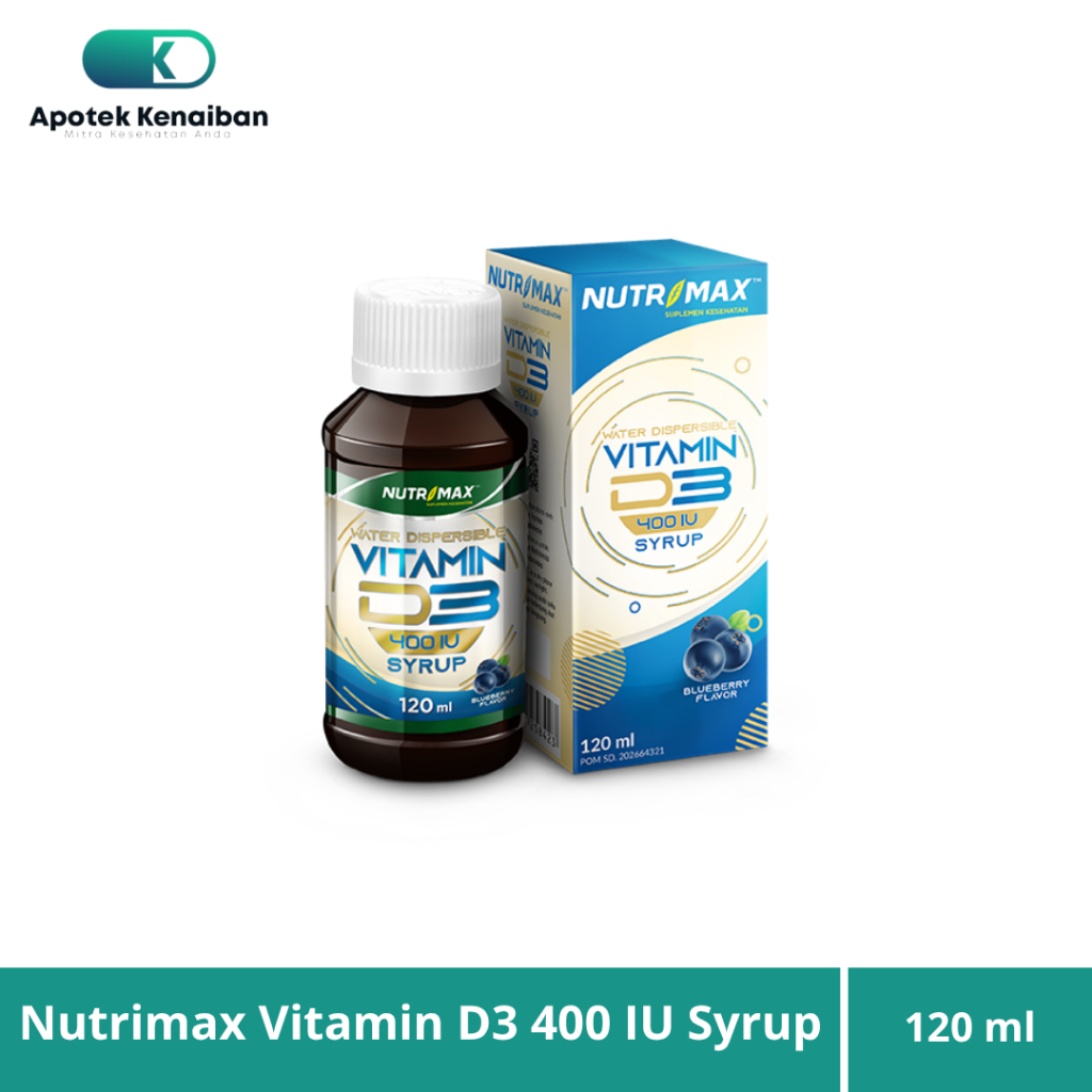 Nutrimax D3 400 IU Sirup 120ml / Vitamin D3 Anak