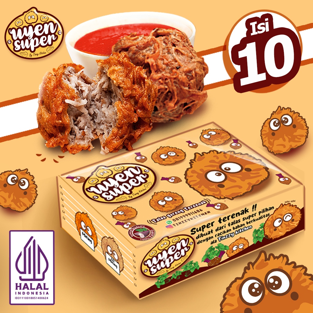UYEN TALAS GORENG UYEN ENAK UYEN GORENG BOLA TALAS GORENG ENAK (1 BOX= 10 Pcs UYEN)
