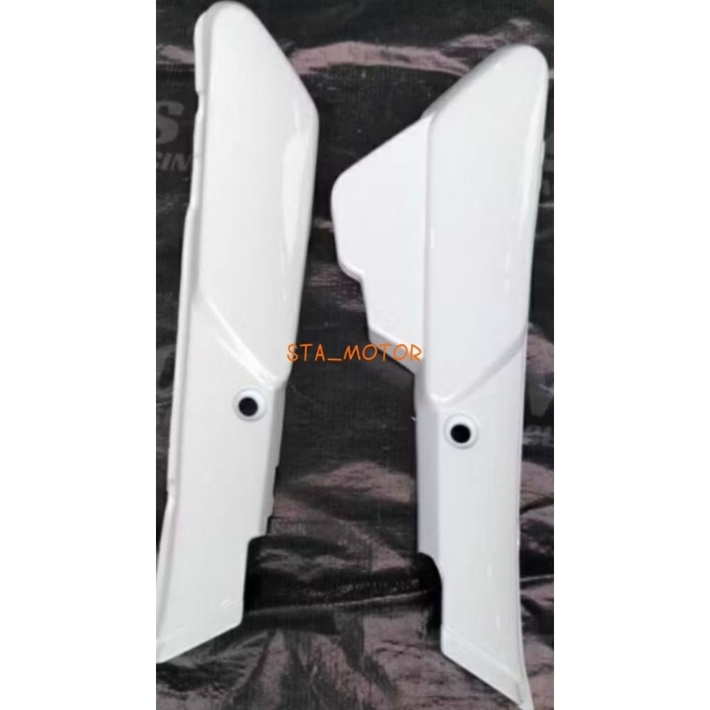 cover box aki yamaha alfa. bok aki alfa warna putih