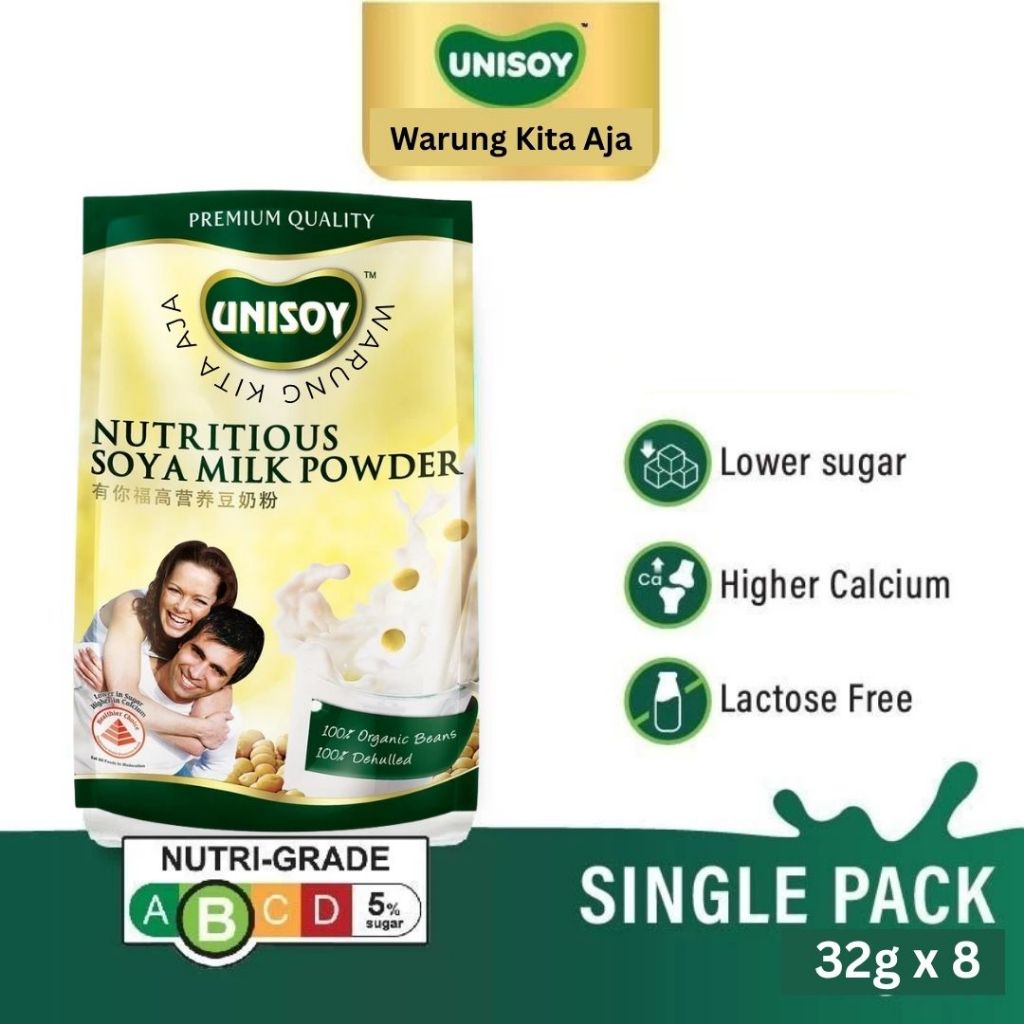 Unisoy Nutritious Soya Milk Powder Susu Kedelai Soy Milk Soya Unisoy Low Sugar Singapore