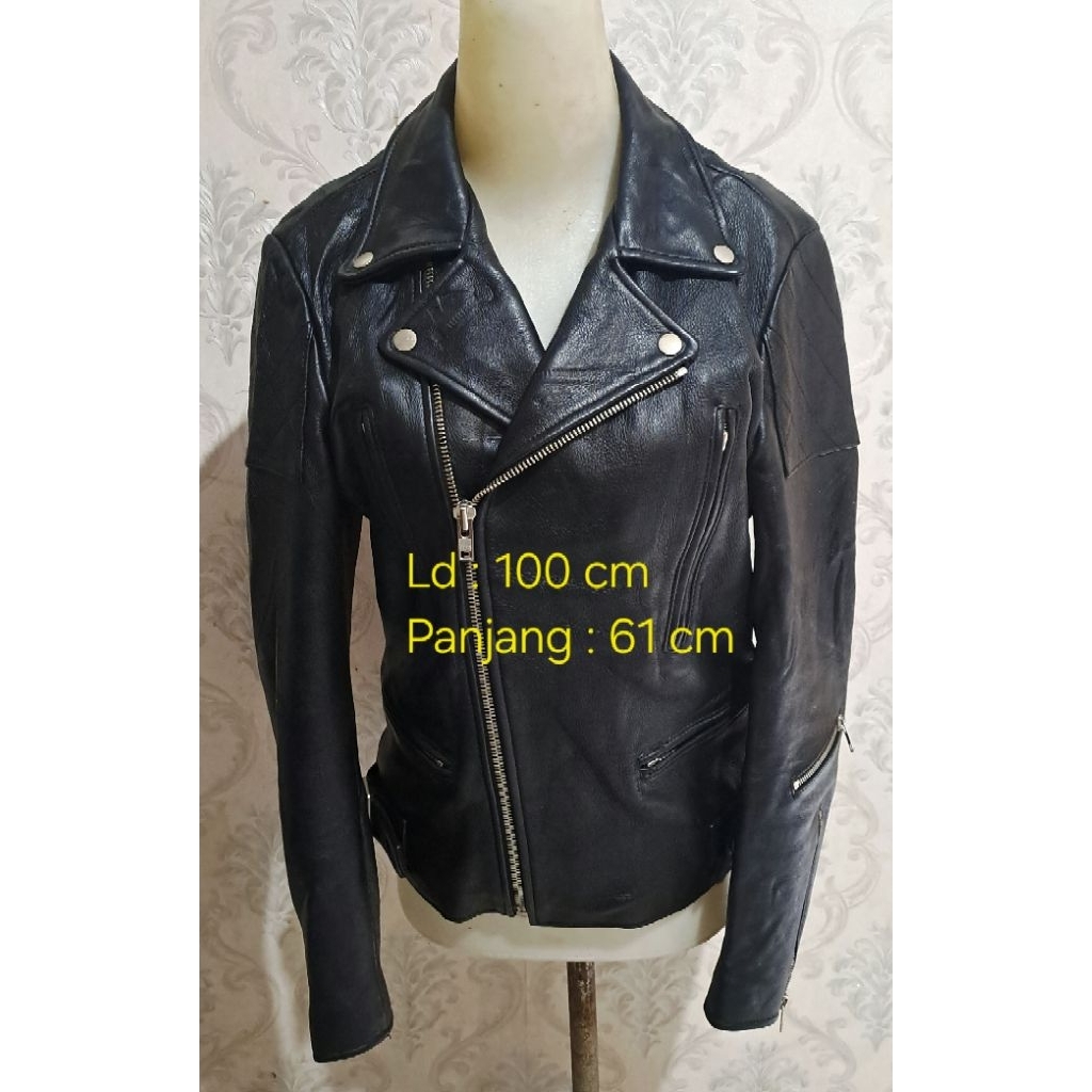 Jaket kulit sapi model ramones Viva Studio