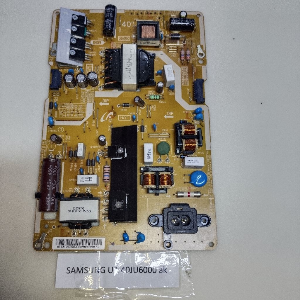 power supply TV samsung UA40JU6000 UA40JU6000AK original