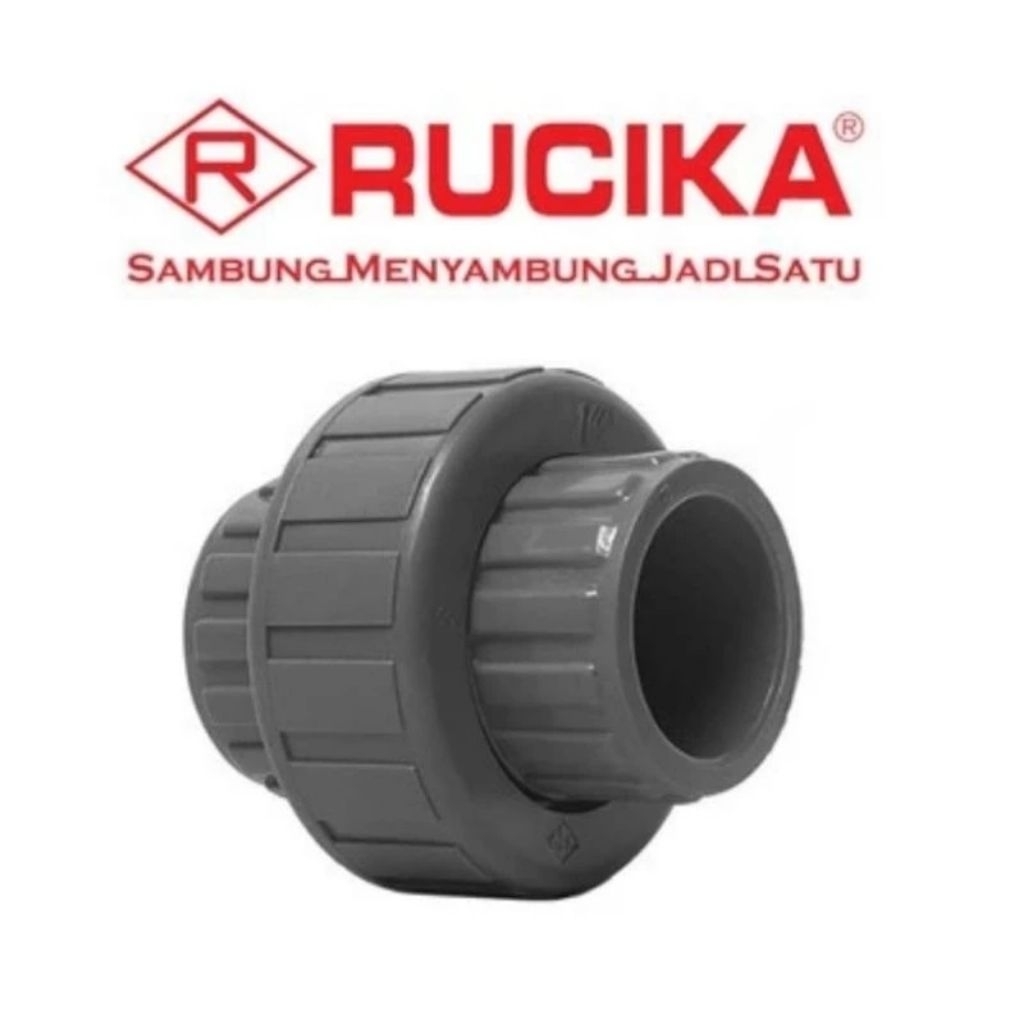 Sambungan Pipa Paralon PVC Union Socket/Water Mur  1"  RUCIKA AW