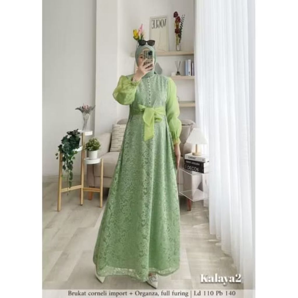 Azirra Azzira set | Nirjhara maxy |Kalaya gamis brukat terbaru| gamis pesta Glamour Ayana maxi