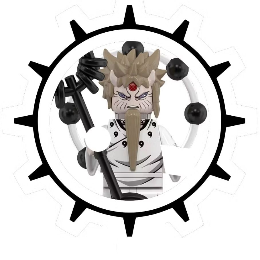 WM2491 Mainan Koleksi Anak Merakit Figur Anime Jepang Rikudo Sanin Otsutsuki Hagoromo Mini Rikudo Sa