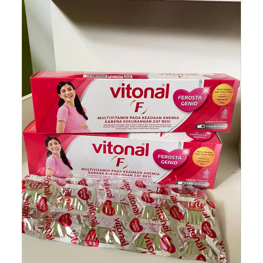 Vitonal F - Vitamin Ibu Hamil kaps (5 strip/box)