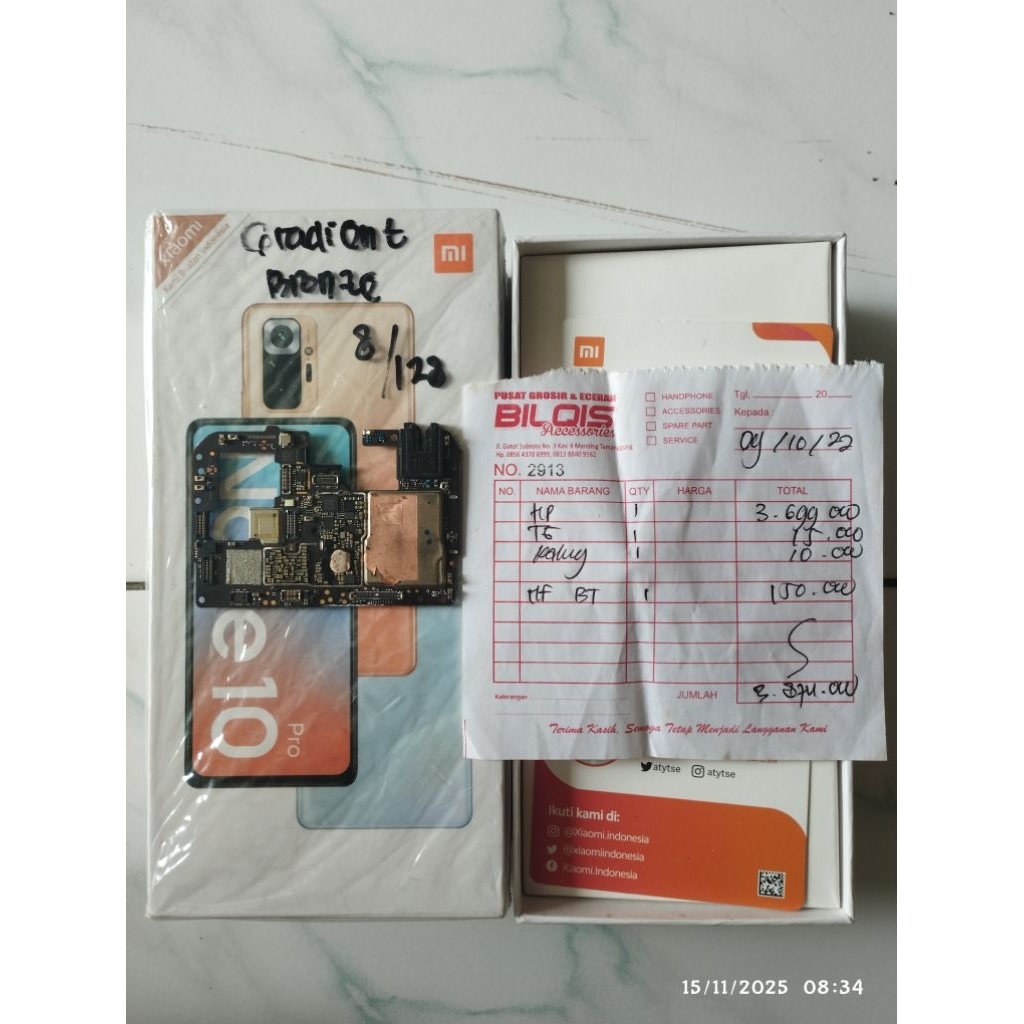 Mesin Redmi Note 10 Pro Ram 8 128 Normal