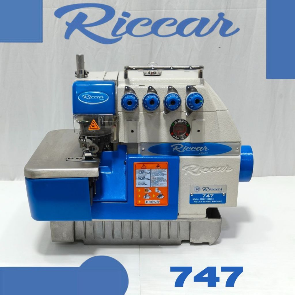 Mesin Obras Industrial 747  Benang 4 RICCAR Original