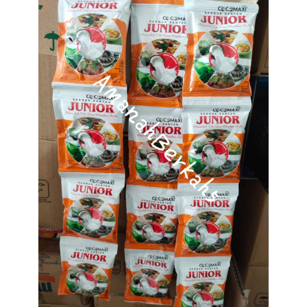 Cocomaxi JUNIOR Bubuk Santan 25gr 1Dus 10Renceng