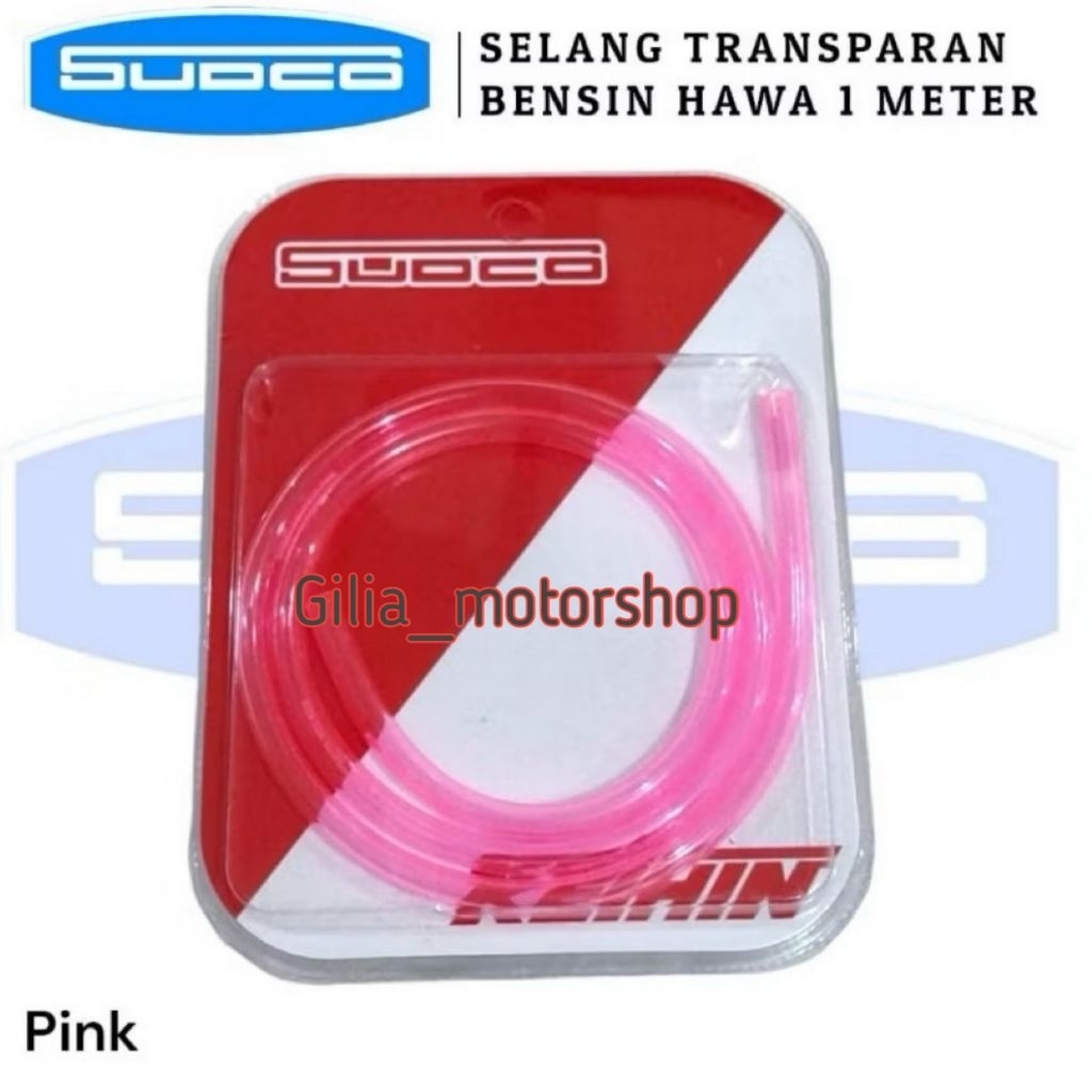 Selang bensin sudco original universal semua motor keihin 1 meter selang bensin transparan keihin su