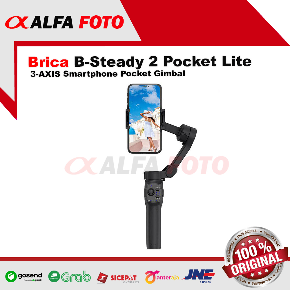 Brica B-Steady 2 Pocket Lite - B-Steady 2 P Lite - 3-AXIS Smartphone Pocket Gimbal