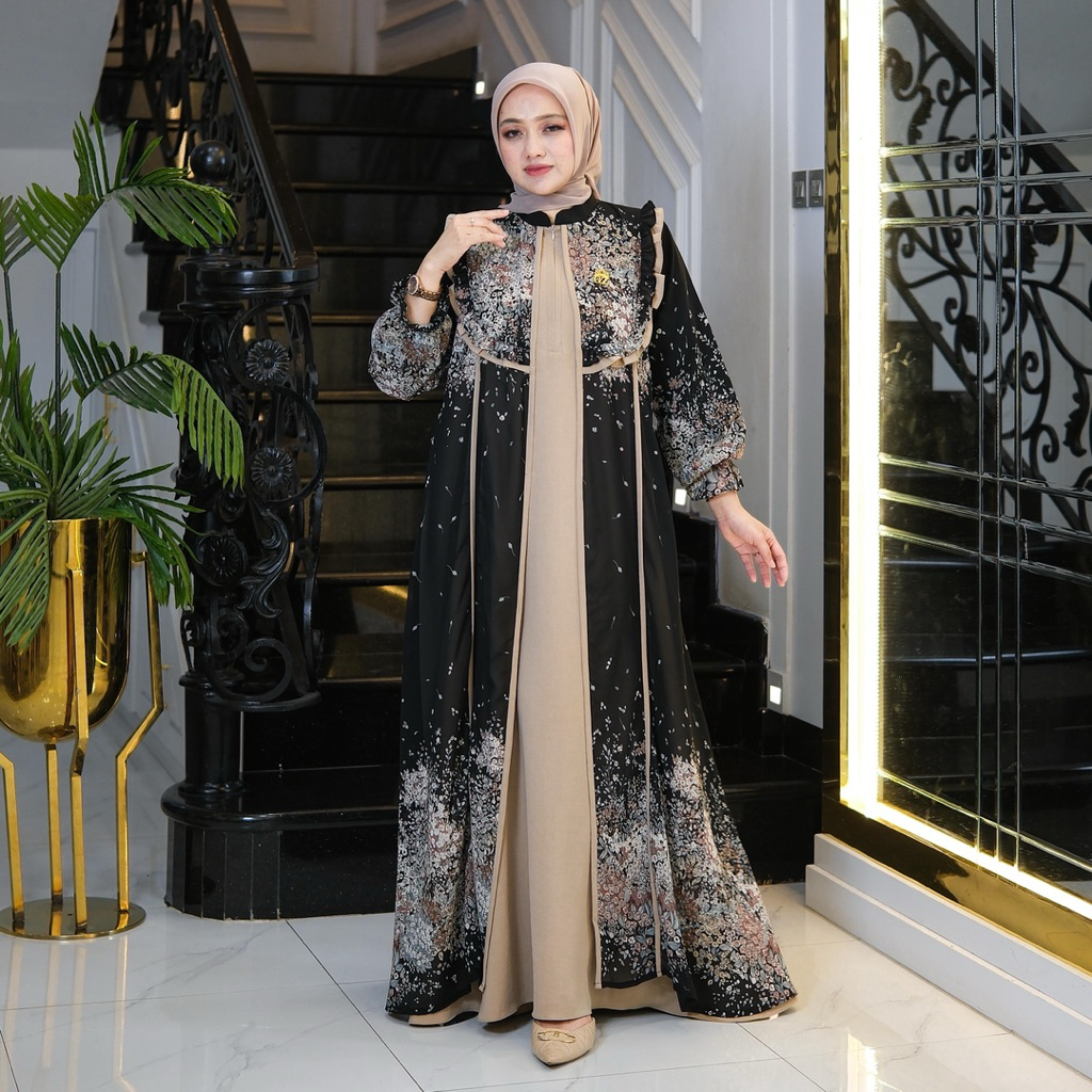 Gwenza - Devika Dress Motif - Muslim Wanita