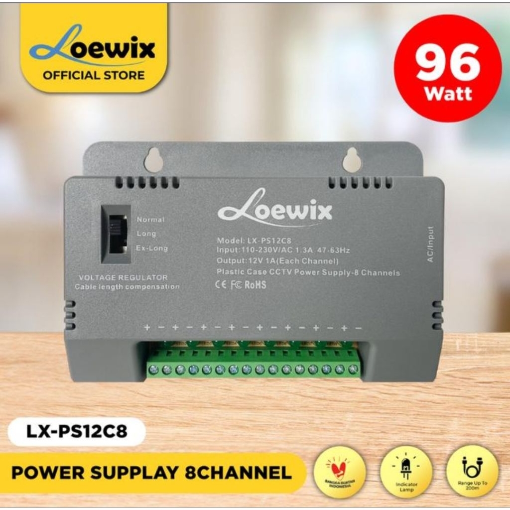 PERGANTI TERBARU PSU Power Supply CCTV Box 12V 30A PSU BOX 30A 12V