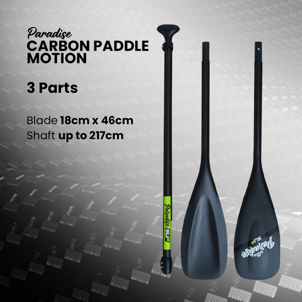 Paradise Carbon Paddle SUP Motion 3 parts / Dayung Karbon Stand Up Paddle / Adjustable Paddle Carbon
