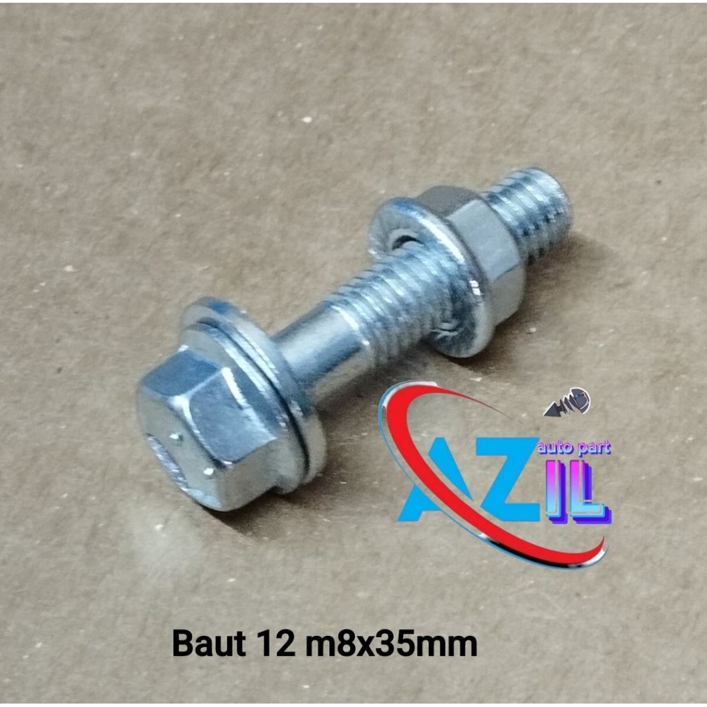 1SET BAUT 12 M8X35Mm BAUT KUNCI 12 UNTUK DUDUKAN KNALPOT MOTOR YAMAHA JUPITER MX KING NEW