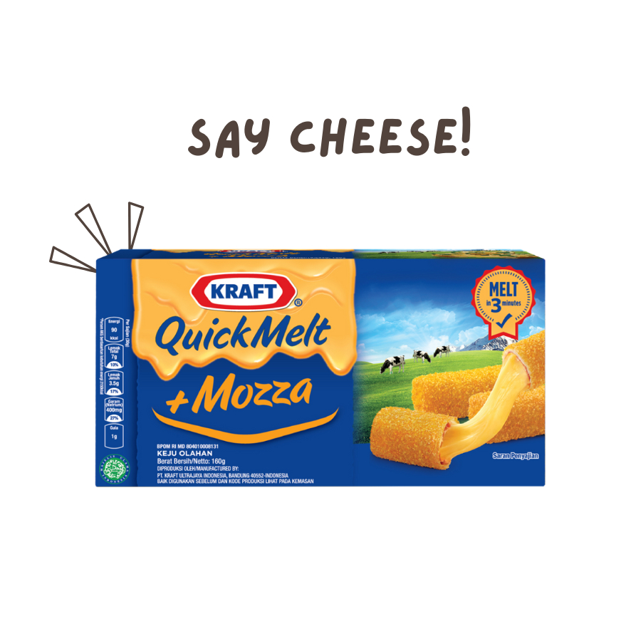 Keju Kraft Quick Melt Mozza | Kraft Quick Melt Mozza Cheese | 150g