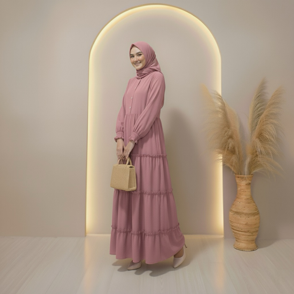 Tasa.id | Naira Gamis Wanita Terbaru | Gamis Lebaran | Baju Muslim Wanita