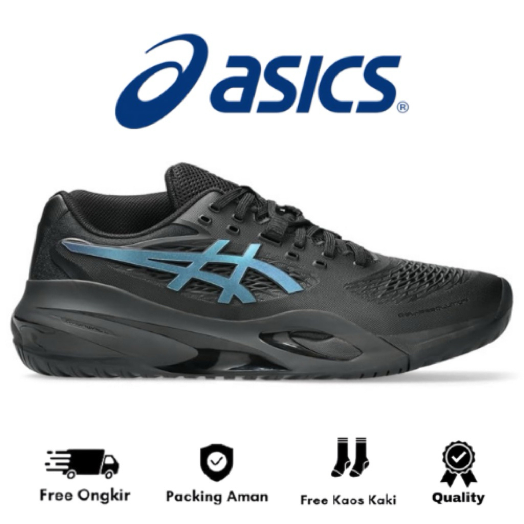 Padel Or Tenis Shoes Asics Gel Resolution Black Parism Blue X Tenis Shoes