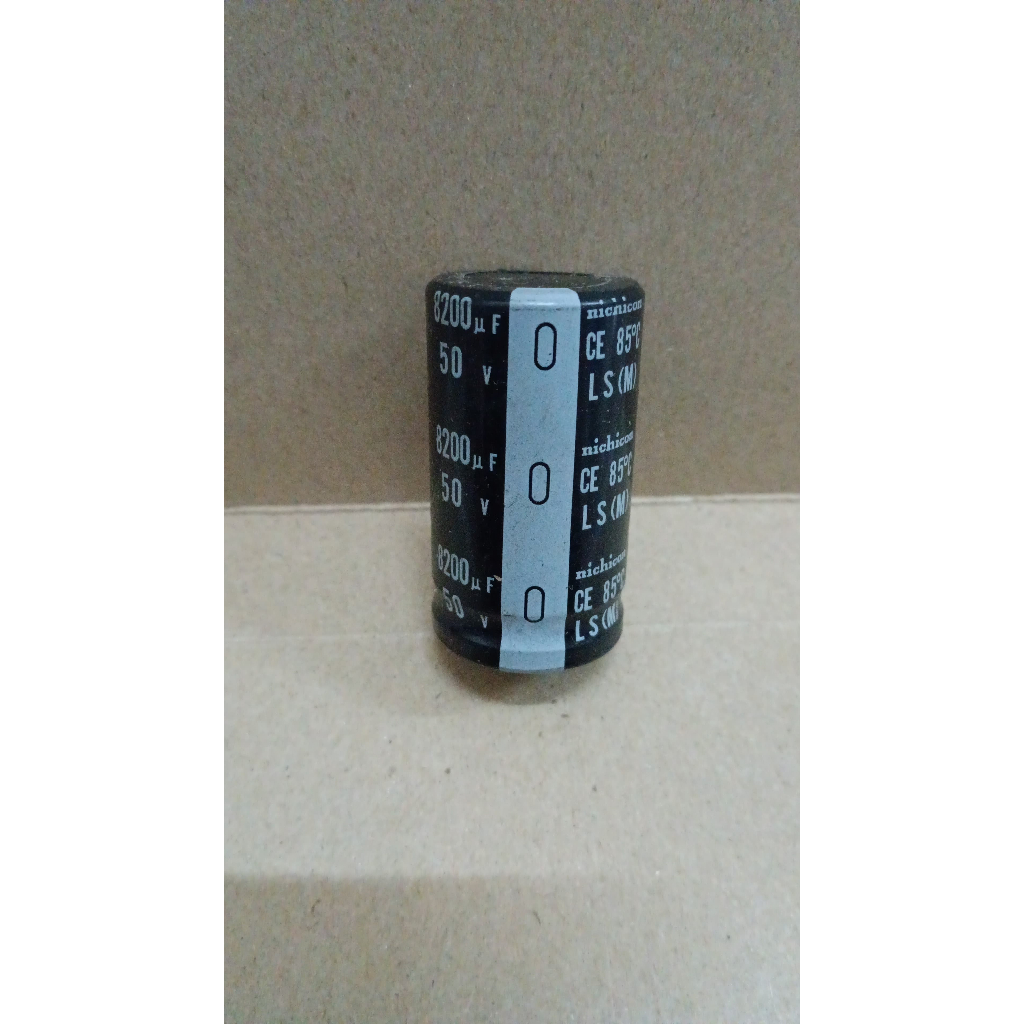 6226 kapasitor elco 8200uf 8200 uf 50v 50volt 50 volt nichicon original