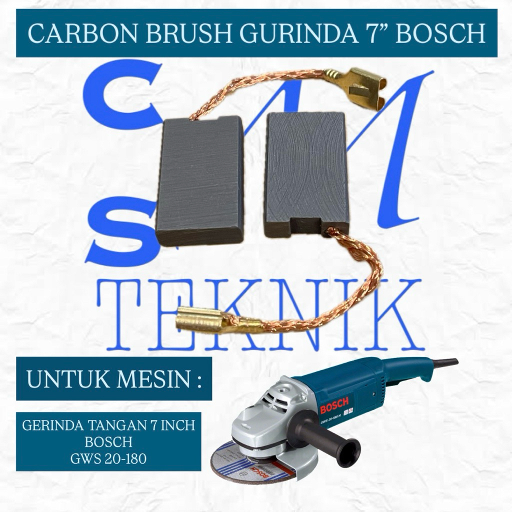 CARBON BRUSH ARANG GERINDA TANGAN BOSCH GWS 20-180 ARENG MESIN GERINDA TANGAN BOSCH 7 INCH GWS 20 18