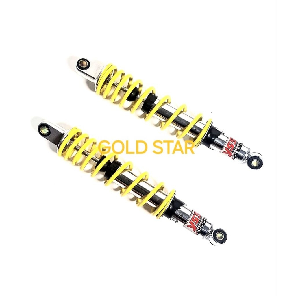 SHOCK BELAKANG COPY YSS KUNING UKURAN 280MM BUAT MOTOR JUPITER Z / JUPITER Z1  / CRYPTON / JUPITER B