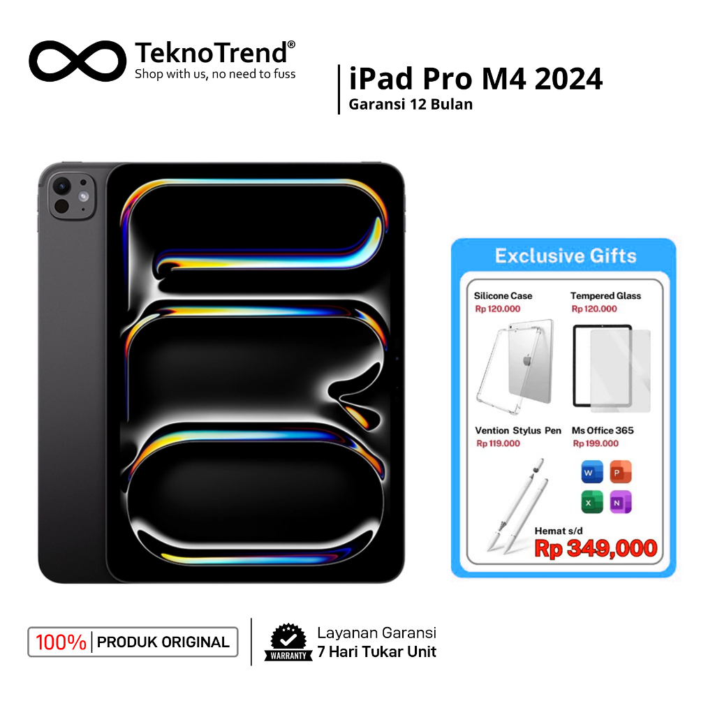 Apple iPad Pro 11" Chip M4 2024 256GB / 512GB WiFi Only