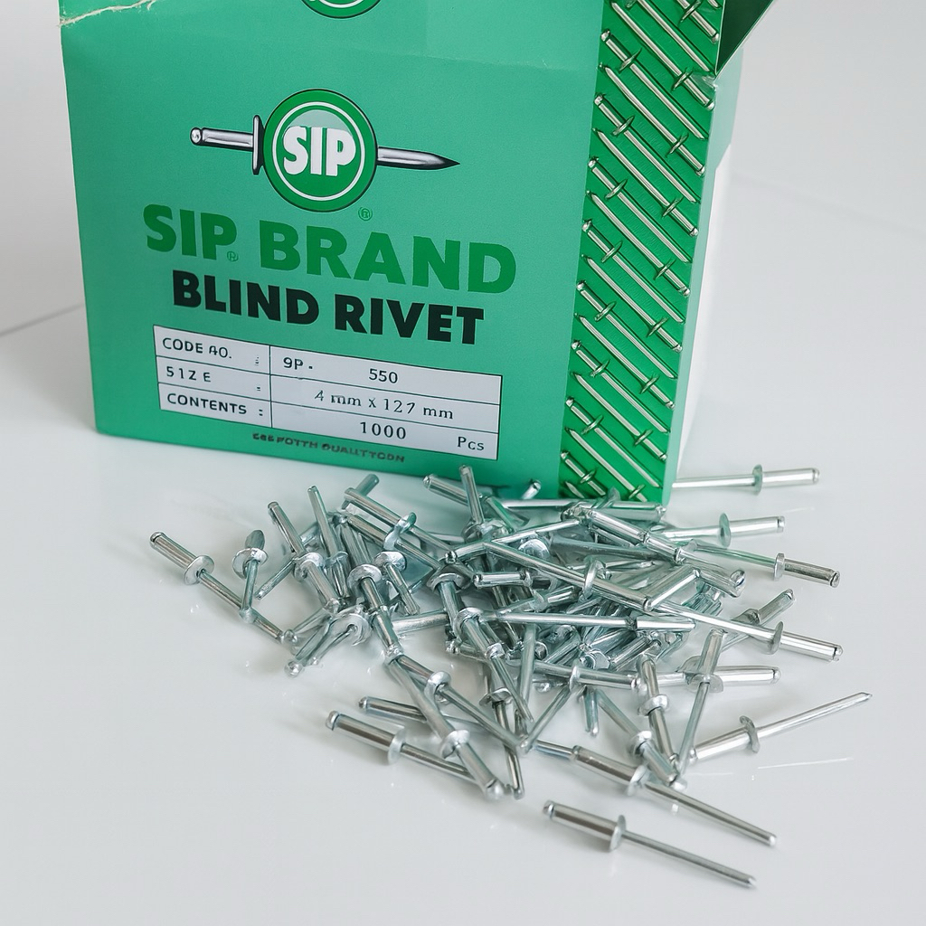 Paku Rivet / 550 / Ecer Isi 100pcs Chrome