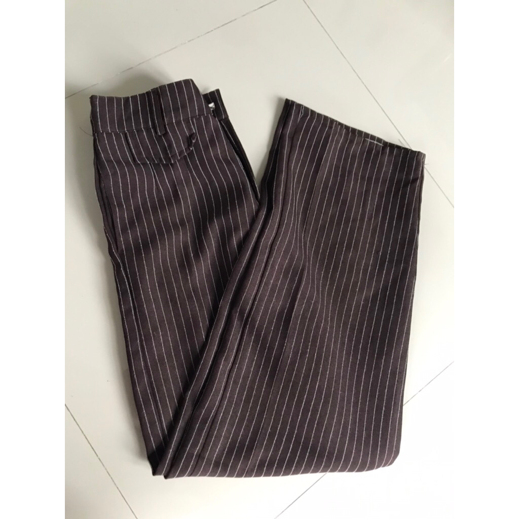 celana oro strip coklat