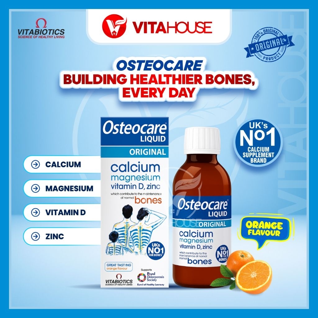Osteocare Liquid | Kalsium lengkap anak - dewasa | Peninggi badan anak | 100% Original Singapore