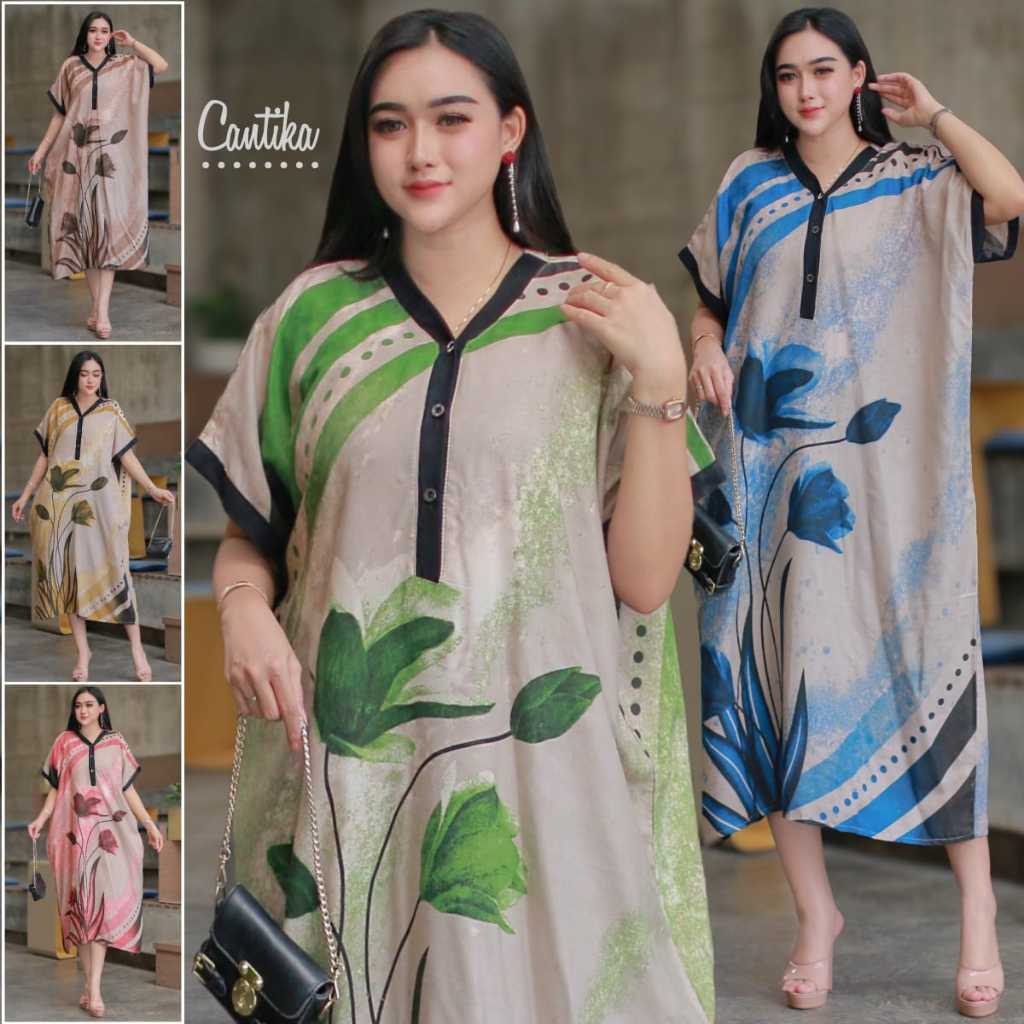 DASTER LOWO JUMBO CANTIKA TERBARU BUSUI KANCING DEPAN BUMIL NYAMAN ADEM MODEL KALONG