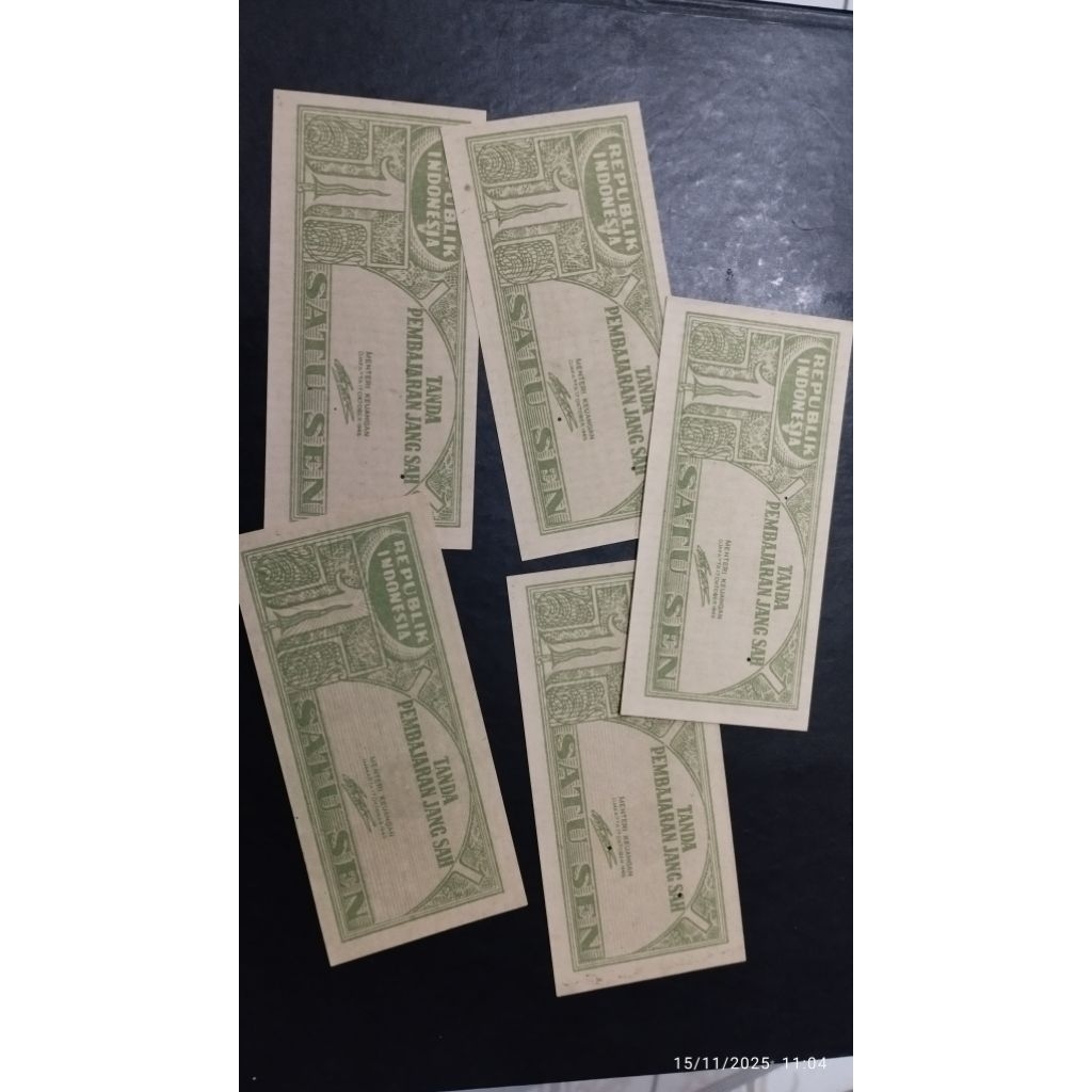 UANG KUNO 1 SEN KERIS TAHUN 1945