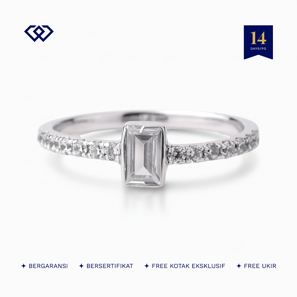 Winata Jewelry Cincin Tunangan Lamaran Single Wanita