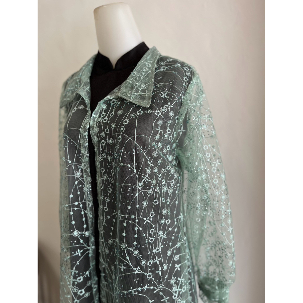 Outer Gamis Warna Mint