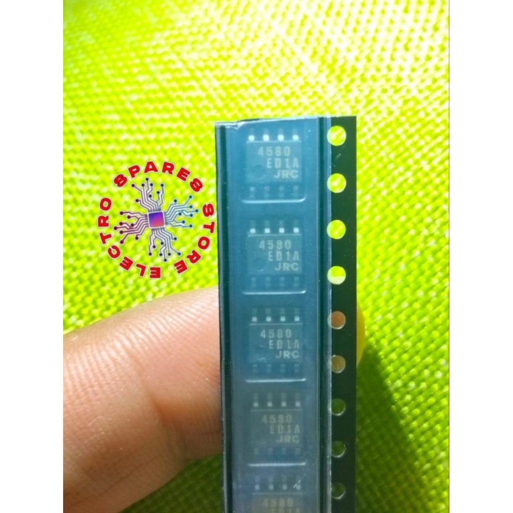 SMD JRC4580 ASLI ORIGINAL (1 BUAH) MERK JRC SMD JRC 4580 ORI CHIP ASLI UPS
