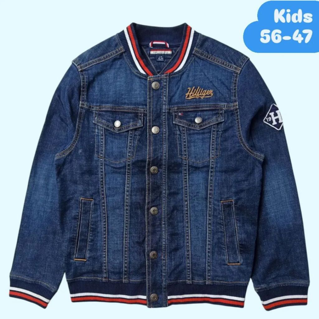 Jaket anak denim Tommy Hilfiger