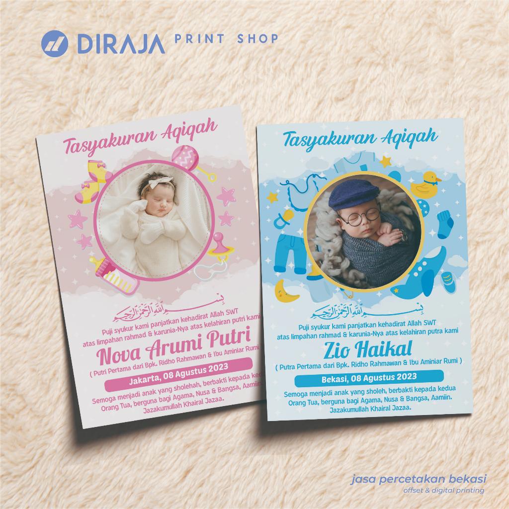 Kartu Aqiqah dan Tasyakuran Kelahiran Bayi
