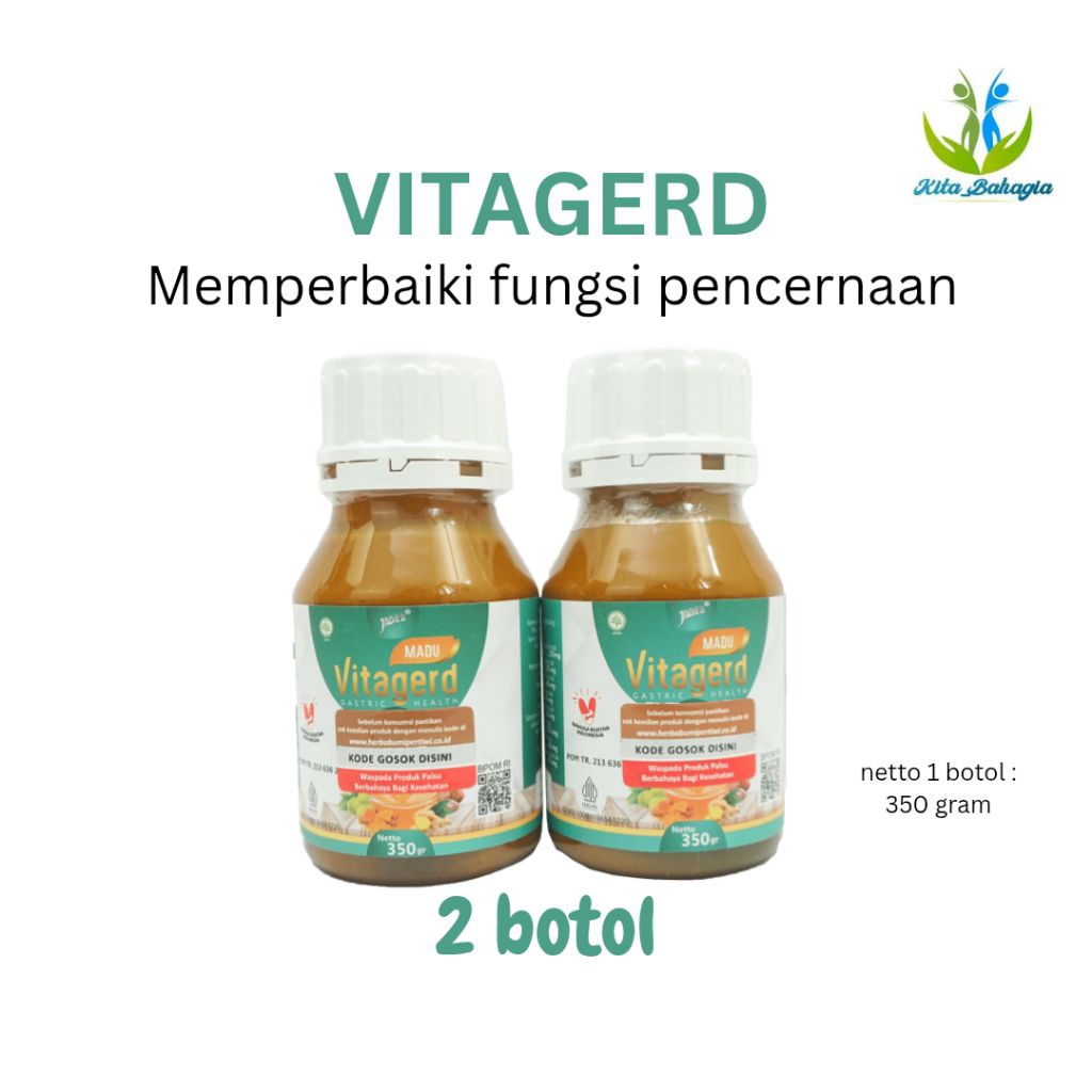Madu Vitagerd Lambufit Asam Lambung Kronis Gerd Dada Panas Mual Kembung Sesak Nafas Gelisah