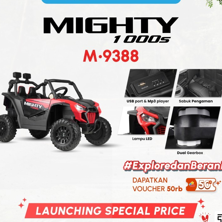 Mainan mobil aki anak jeep