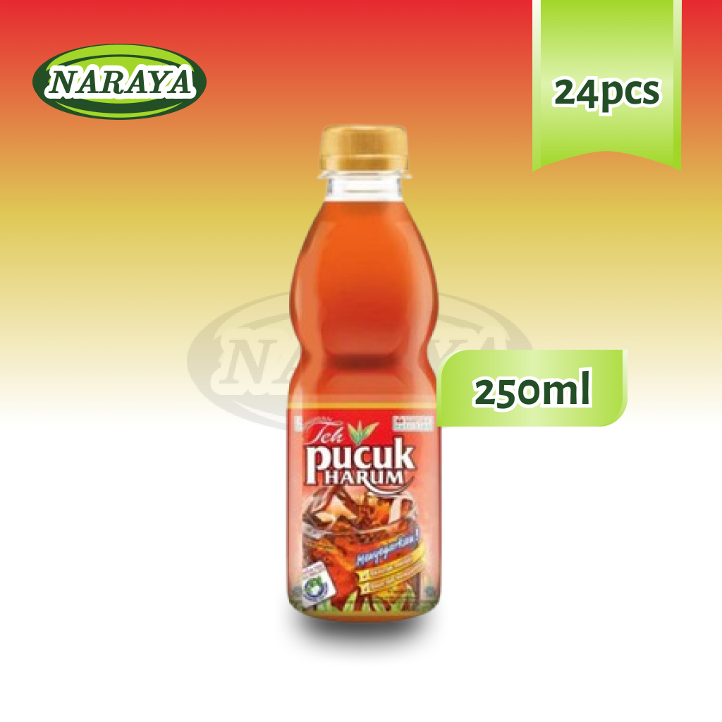 Teh Pucuk Harum Botol 250ml - 1 Dus Karton (Isi 24 Botol)
