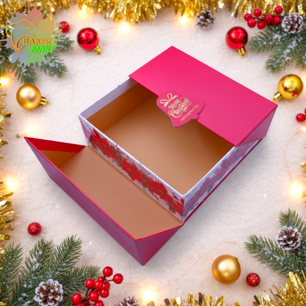 Christmas Hard Box Model Crane / Dus Natal Ukuran 22x22x8 Cm