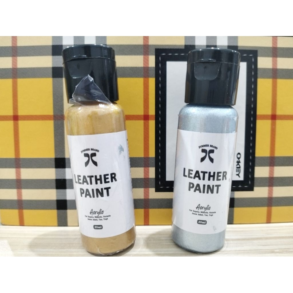 SVMMER SHOES CARE CAT SEPATU, TAS, CANVAS LEATHER PAINT GOLD SILVER REPAINT NUBUCK