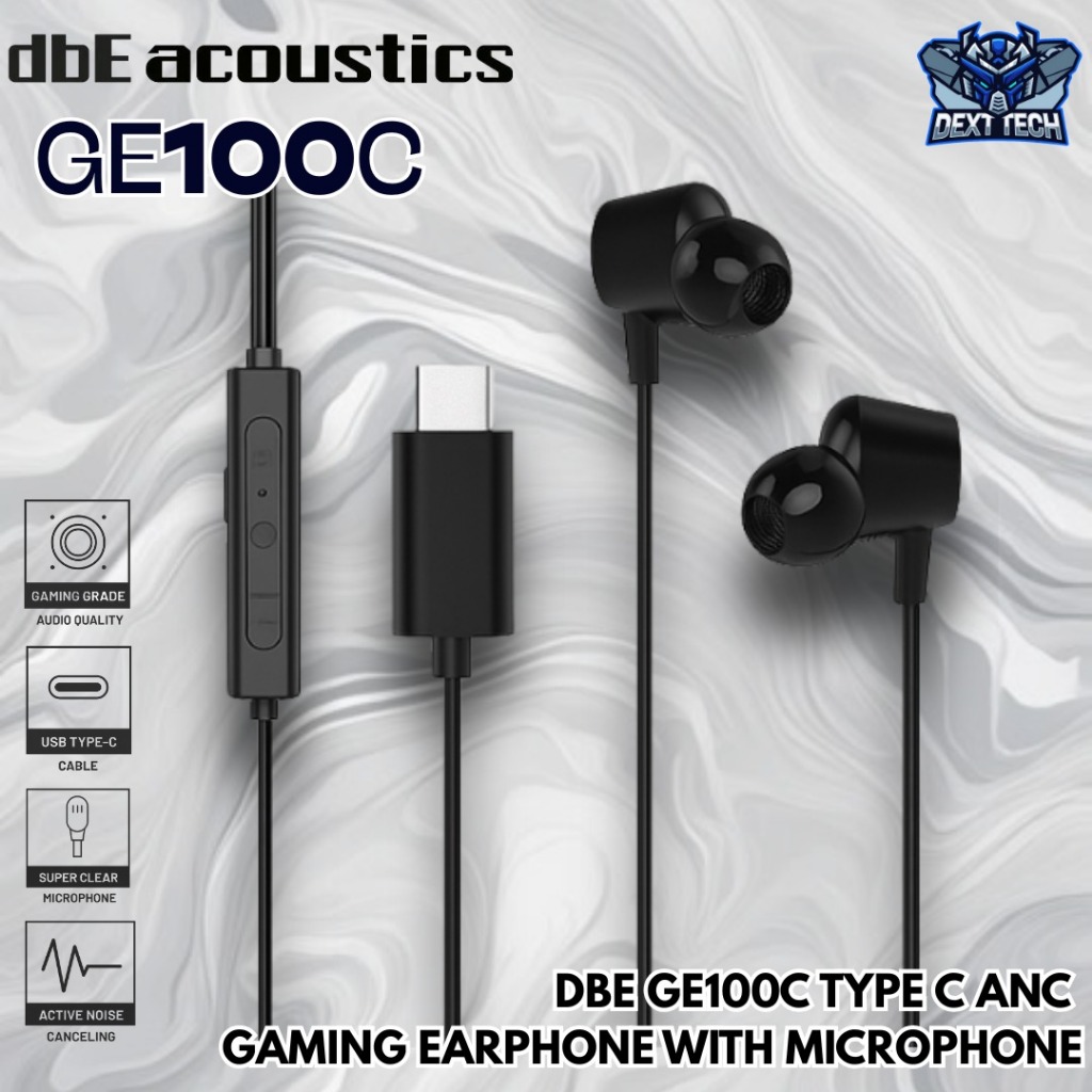 dbE GE100C Type C ANC Gaming Earphone with Microphone